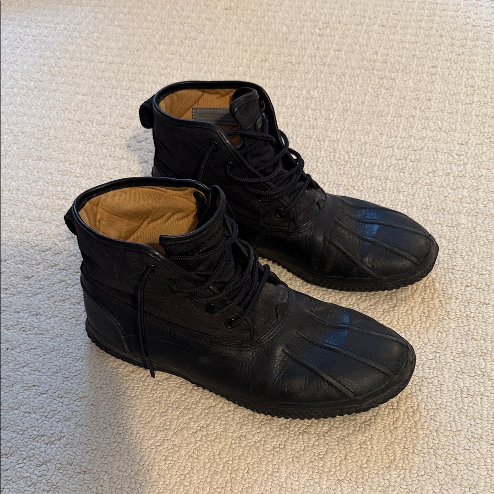 Cole Haan Men's Black Lace-Up Winter Boots